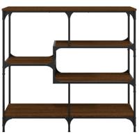 Wandtafel 103x32x95 cm bewerkt hout bruin eikenkleur - thumbnail