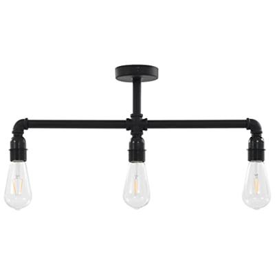 Plafondlamp 3xE27 zwart Plafondlamp 3xE27 zwart