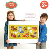 Banana Panda - ik hou van katten puzzel - 60st. - thumbnail