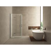 Douchecabine Wiesbaden hoek instap 2 deuren 90x90cm 8mm NANO coating - thumbnail