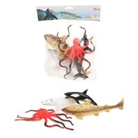 Toi-Toys Animal world zeedieren deluxe, 5st. - thumbnail