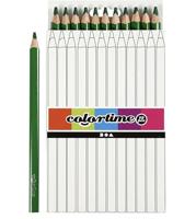 Creativ Company Driehoekige jumbo kleurpotloden - groen, 12st. - thumbnail