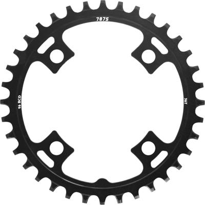 Sunrace blad 36t 4-arm 96 zwart narrow wide alu