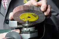 Klingspor Haakse lamellenslijper | 80 bruin | d.125xB20 mm | M14 | 1 stuk - 277020 277020 - thumbnail