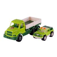 Cavallino xl torpedo vrachtwagen met survival jeep groen, 44,5cm - thumbnail