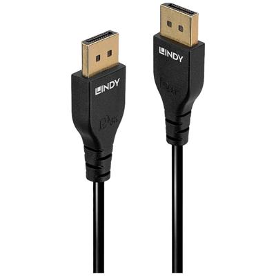 LINDY 36460 DisplayPort AV Aansluitkabel [1x DisplayPort stekker - 1x DisplayPort stekker] 0.5 m Zwart