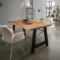 Artistiq Living Eettafel 'Karri' Met A-poot, Acaciahout, 240 x 110cm - thumbnail