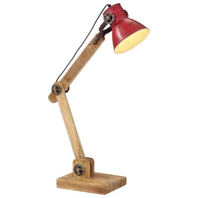 VidaXL Bureaulamp 25 w e27 23x18x96 cm verweerd rood VidaXL Bureaulamp 25 w e27 23x18x96 cm verweerd rood