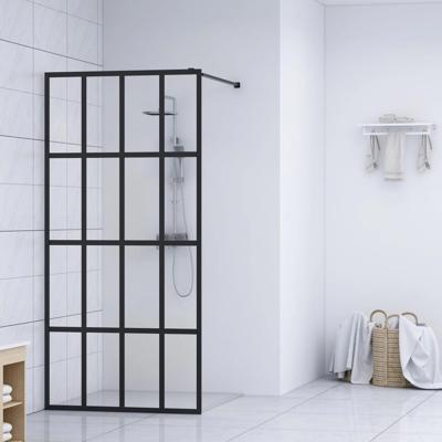 Inloopdouchewand 100x195 cm transparant gehard glas