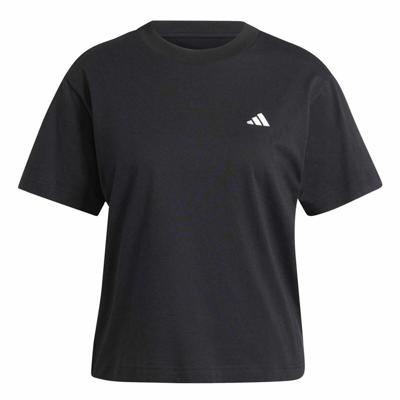 Dames-T-Shirt met Korte Mouwen Adidas Essentials Zwart - Maat: S