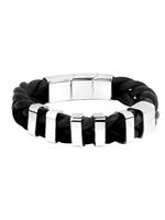 Police Leer 19 cm Heren armband - thumbnail