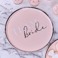 Ginger Ray wegwerp borden team bride 24 cm 8 stuks | 20 stuks - thumbnail
