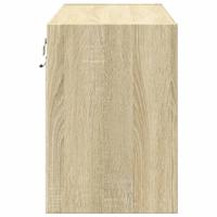 Tv-wandmeubel met LED-verlichting 180x31x45 cm sonoma eiken - thumbnail