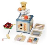 Master Automobilist 10-in-1 - TOP HELDER - Multifunctionele kubus - Fijne motoriek - Verwisselbare gezichten - thumbnail