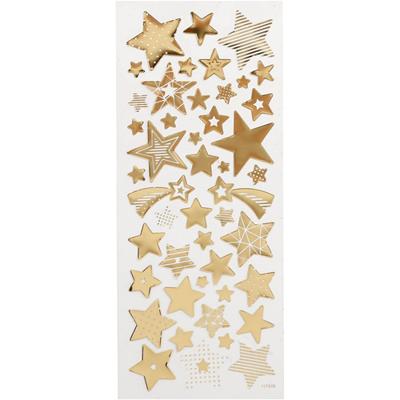Creativ Company Stickers goud sterren, 1 vel