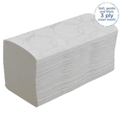 Handdoek kleenex ultra 3laags 215x318mm wit 6710
