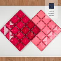 Connetix Base Plate Pastel Roze/Rood 2 stuks - thumbnail