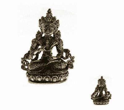 Minibeeldje Boeddha Vajrasattva messing - 7 cm - 75 g - M