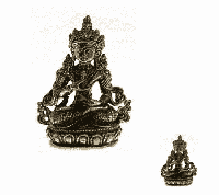 Minibeeldje Boeddha Vajrasattva messing - 7 cm - 75 g - M - thumbnail