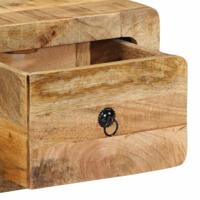 Tv-wandmeubel 100x32x25 cm massief hout ruw mangohout - thumbnail