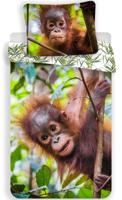 Sweet Home Dekbedovertrek Orang-oetang 140 x 200 cm 70 x 90 cm - Katoen - thumbnail