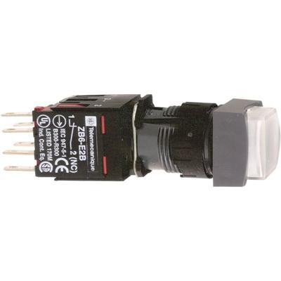 Schneider Electric XB6CE1B5B XB6CE1B5B Verlichte druktoets 250 V 3 A Moment (l x b x h) 57 x 18 x 18 mm IP65 1 stuk(s)