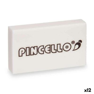 Gom Pincello Wit 9 x 16 x 1,5 cm (12 Stuks)