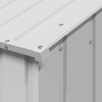 Hondenhok met dak 114x202x101 cm gegalvaniseerd staal - thumbnail