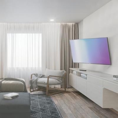 Hama Tv-muurbeugel FULLMOTION 400x400 165 Cm (65) Extra Lange Arm Slim