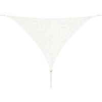 VidaXL Zonnescherm hdpe driehoek 5x5x5 m wit - thumbnail