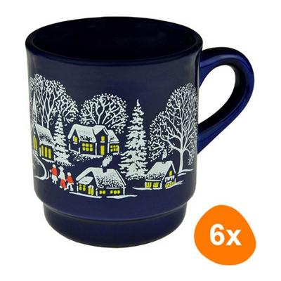 VanWell - Glühweinbeker (Blauw) 200ml - 6 stuks VanWell - Glühweinbeker (Blauw) 200ml - 6 stuks