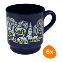 VanWell - Glühweinbeker (Blauw) 200ml - 6 stuks - thumbnail