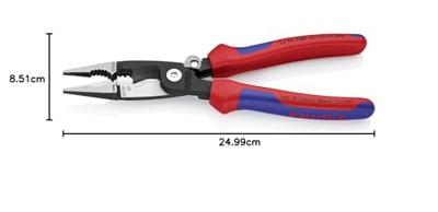Knipex 13 81 200 13 81 200 Elektro-installatietang 50 mm² (max) 0 AWG (max) 15 mm (max)