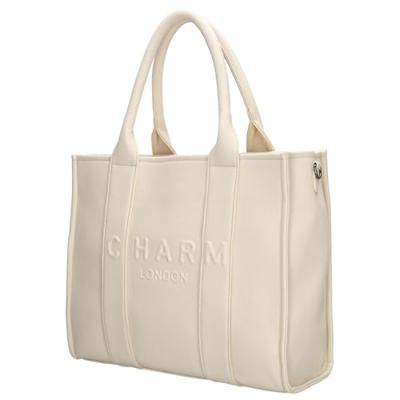 Charm london bond laptoptas 15,6 inch-Crème