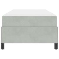 Bedframe Lichtgrijs, grijs en wit 90 x 190 cm Fluweel - thumbnail