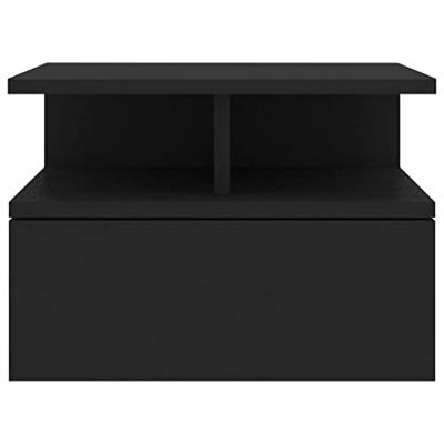 Nachtkastjes 2 st 40x31x27 cm bewerkt hout zwart