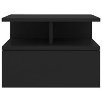 Nachtkastjes 2 st 40x31x27 cm bewerkt hout zwart - thumbnail