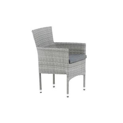 Nohr Tuinstoel 'Theressa' Wicker, kleur Grijs Nohr Tuinstoel 'Theressa' Wicker, kleur Grijs