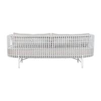 Sofa Home ESPRIT Wit Beige Metaal 180 x 66 x 66 cm - thumbnail