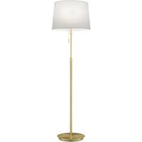 LED Vloerlamp - Trion Dyon - E27 Fitting - Rond - Mat Goud - Aluminium - thumbnail