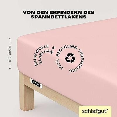 Schlafgut Schlafgut EASY Jersey Elasthan Hoeslaken M - 120x200 - 130x220 334 Purple Light - thumbnail