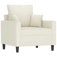 Fauteuil 60 cm fluweel crmekleurig - thumbnail