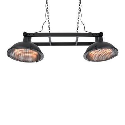 Indus Bright hanglamp halogeen terrasverwarmer zwart 3000 watt