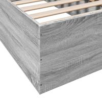 Bedframe bewerkt hout grijs sonoma eikenkleurig 100x200 cm - thumbnail