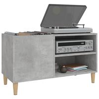 Platenkast 84,5x38x48 cm bewerkt hout betongrijs - thumbnail