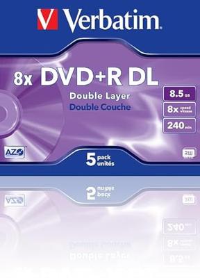 Verbatim 43541 DVD+R DL disc 8.5 GB 5 stuk(s) Jewelcase - thumbnail