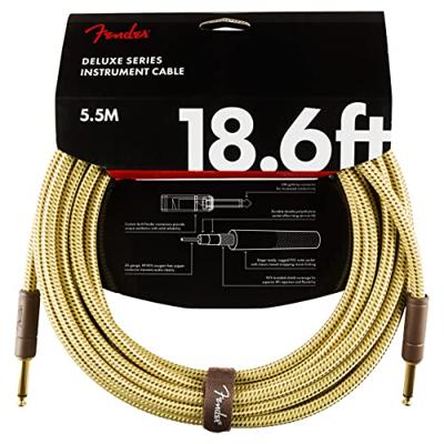 Fender Instrumentkabel Deluxe Tweed, Jack - Jack, 5.5m