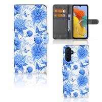 Hoesje voor Samsung Galaxy M14 Flowers Blue - thumbnail