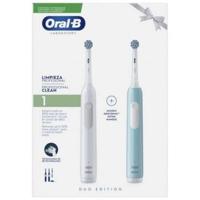 Elektrische tandenborstel Oral-B Blauw Wit (2 Onderdelen) (2 Stuks) - thumbnail