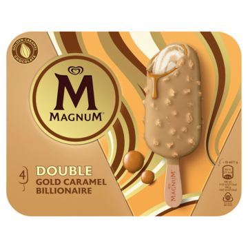 Magnum IJs Double Gold Caramel Billionaire 4 stuks 4 x 85ml bij Jumbo Magnum IJs Double Gold Caramel Billionaire 4 stuks 4 x 85ml bij Jumbo